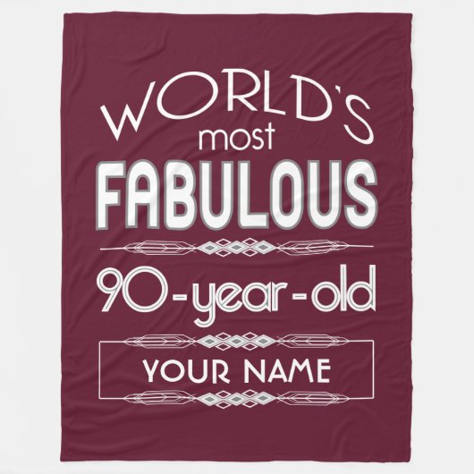Couverture Polaire 90e anniversaire Monde le plus fabuleux Maroon rou (Devant)