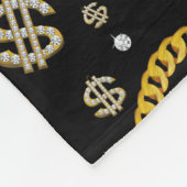 Couverture Polaire 90's Hip Hop Rap Music Gold Cuban Link Chain (Coin)