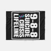 Couverture Polaire 988 Prévention Du Suicide Et De La Crise (Devant (Horizontal))