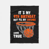 Couverture Polaire 9 Year Old Happy 9th Birthday Sketll 9th Birthday (Devant)