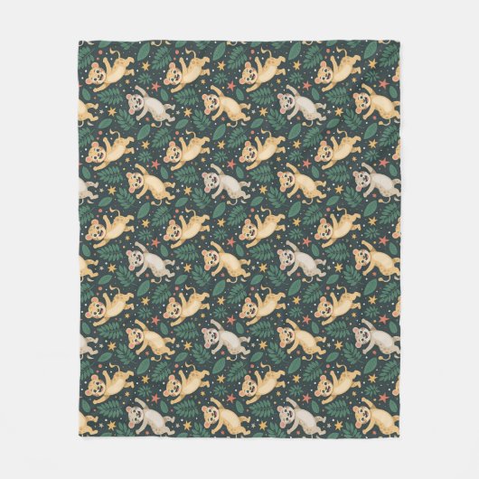 Couverture Polaire A blanket's front side features a repeating  (Devant)