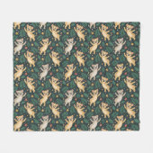 Couverture Polaire A blanket's front side features a repeating  (Devant (Horizontal))