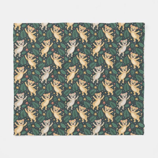 Couverture Polaire A blanket's front side features a repeating  (Devant (Horizontal))