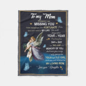 Couverture Polaire À Chaque Fois Que Je Manque, Tu Cadeaux À Maman (Devant)