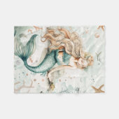 Couverture Polaire A Cute Mermaid (Devant (Horizontal))