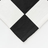 Couverture Polaire à damiers blanc et noir (Coin)