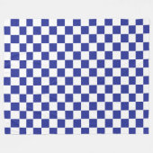 Couverture Polaire à damiers bleu et blanc (Devant (Horizontal))