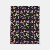 Couverture Polaire à damiers BOUTEILLES (Devant)