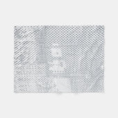 Couverture Polaire À damiers gris et blanc (Devant (Horizontal))