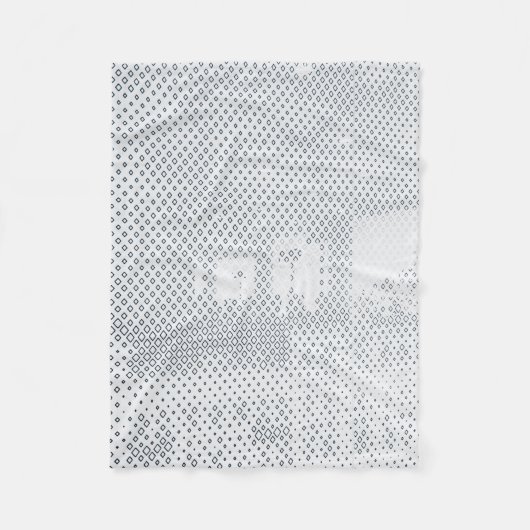 Couverture Polaire À damiers gris et blanc (Devant)