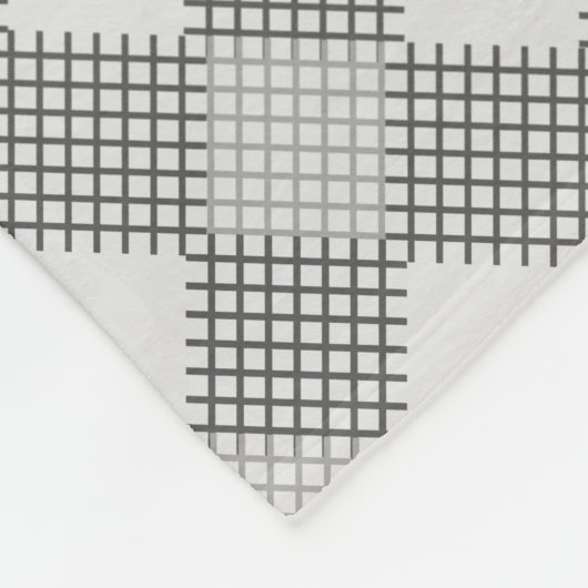 Couverture Polaire à damiers motif 01 w Offwhite BG (Coin)