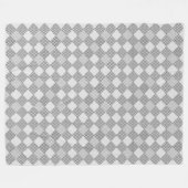 Couverture Polaire à damiers motif 01 w Offwhite BG (Devant (Horizontal))