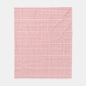 Couverture Polaire À damiers rouge et blanc (Devant)