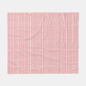 Couverture Polaire À damiers rouge et blanc (Devant (Horizontal))