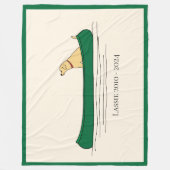 Couverture Polaire A Dog and his Canoe (Devant)