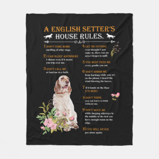Couverture Polaire A English Setter's House Rules