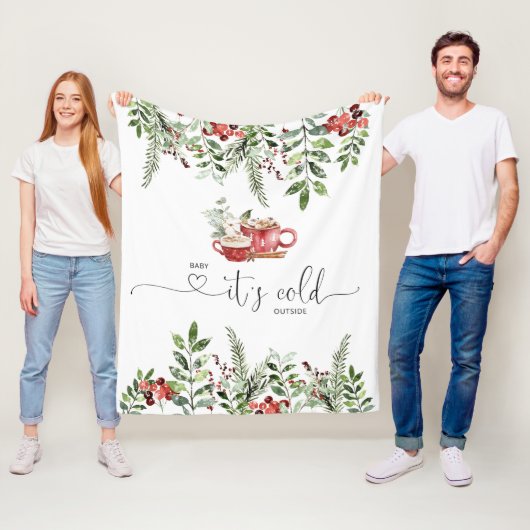 Couverture Polaire À feuillage persistant bébé confortable son froid (En situation)