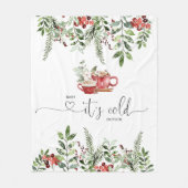 Couverture Polaire À feuillage persistant bébé confortable son froid (Devant)