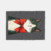 Couverture Polaire A Frumpy Holiday Cat Fun Design  (Devant (Horizontal))