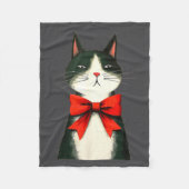 Couverture Polaire A Frumpy Holiday Cat Fun Design  (Devant)