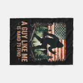 Couverture Polaire A Guy Like Me Is Hard To Find Bigfoot Funny Hiking (Devant (Horizontal))