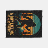 Couverture Polaire A Guy Like Me Is Hard To Find Bigfoot Funny Hiking (Devant (Horizontal))