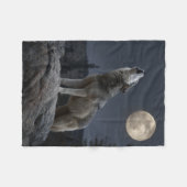 Couverture Polaire A Howling Wolf (Devant (Horizontal))