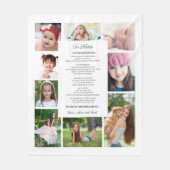 Couverture Polaire À la fille Graduation Jour 9 Photo (Devant)