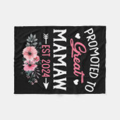 Couverture Polaire À la fleur Great Mamaw Est 2024 (Devant (Horizontal))