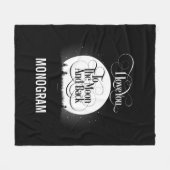 Couverture Polaire À la lune et au dos (Devant (Horizontal))