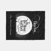 Couverture Polaire À la lune et au dos (personnalisés) (Devant (Horizontal))