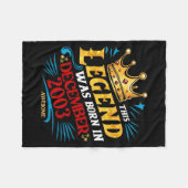 Couverture Polaire A Legend Was Born In December 2003 Awesome Man Boy (Devant (Horizontal))