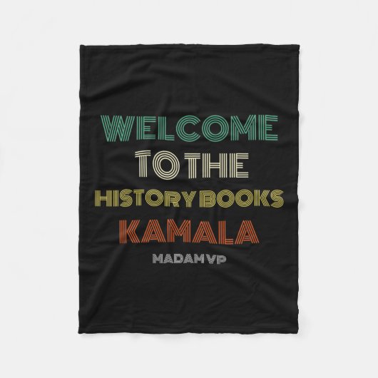 Couverture Polaire À l'histoire Rétro Madame Vp Harris Inauguration 2 (Devant)