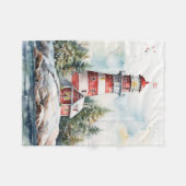 Couverture Polaire A Lighthouse in Winter (Devant (Horizontal))