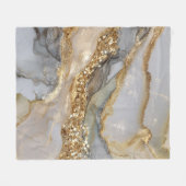 Couverture Polaire A luxurious gold and white marble background (Devant (Horizontal))