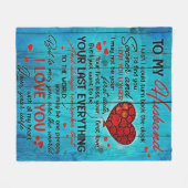 Couverture Polaire À ma conception de mari | Citations D'Amour Au Mar (Devant (Horizontal))