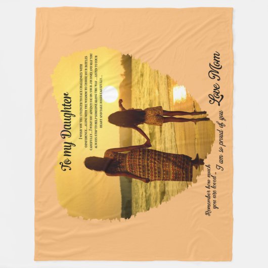 Couverture Polaire À ma fille (Devant)