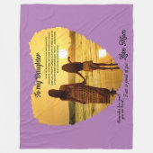 Couverture Polaire À ma fille (Devant)