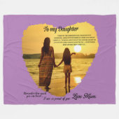Couverture Polaire À ma fille (Devant (Horizontal))