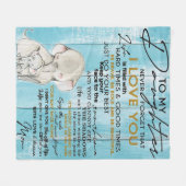 COUVERTURE POLAIRE À MA FILLE | JOLI CADEAU POUR LA FILLE (Devant (Horizontal))