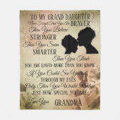 Couverture Polaire À ma grande fille de Grand Ma (Devant)