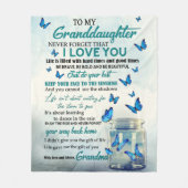 Couverture Polaire À ma petite-fille (Devant)