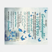 Couverture Polaire À ma petite-fille (Devant (Horizontal))