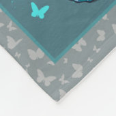 Couverture Polaire À ma petite-fille - Baisers, grand-mère (Coin)