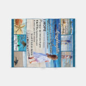 Couverture Polaire À Ma Petite-Fille Plage Et Mer Mon Soleil (Devant (Horizontal))