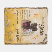 Couverture Polaire À Ma Soeur Pour Toujours Et Toujours Aimer Ta Soeu (Devant (Horizontal))