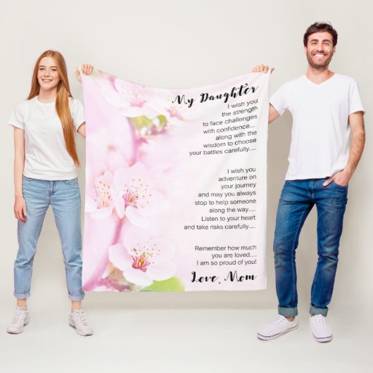 Couverture Polaire À mon cadeau de fille (En situation)