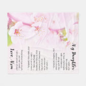 Couverture Polaire À mon cadeau de fille (Devant (Horizontal))