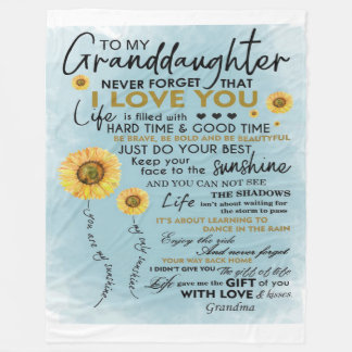 Couverture Polaire À Mon Cadeau Grandgirl, Cadeau Anniversaire Grandk
