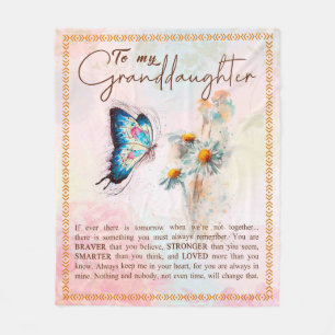 Couverture Polaire À Mon Cadeau Petite-Fille, Beau Cadeau Papillon